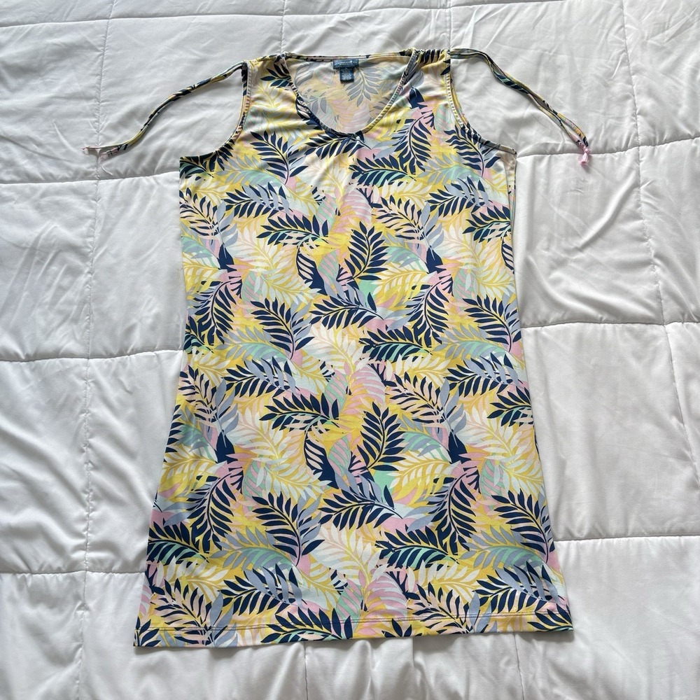 Caribbean Joe Dress‎ Womens XL Beach Tropical Floral Womens Summer Feminine